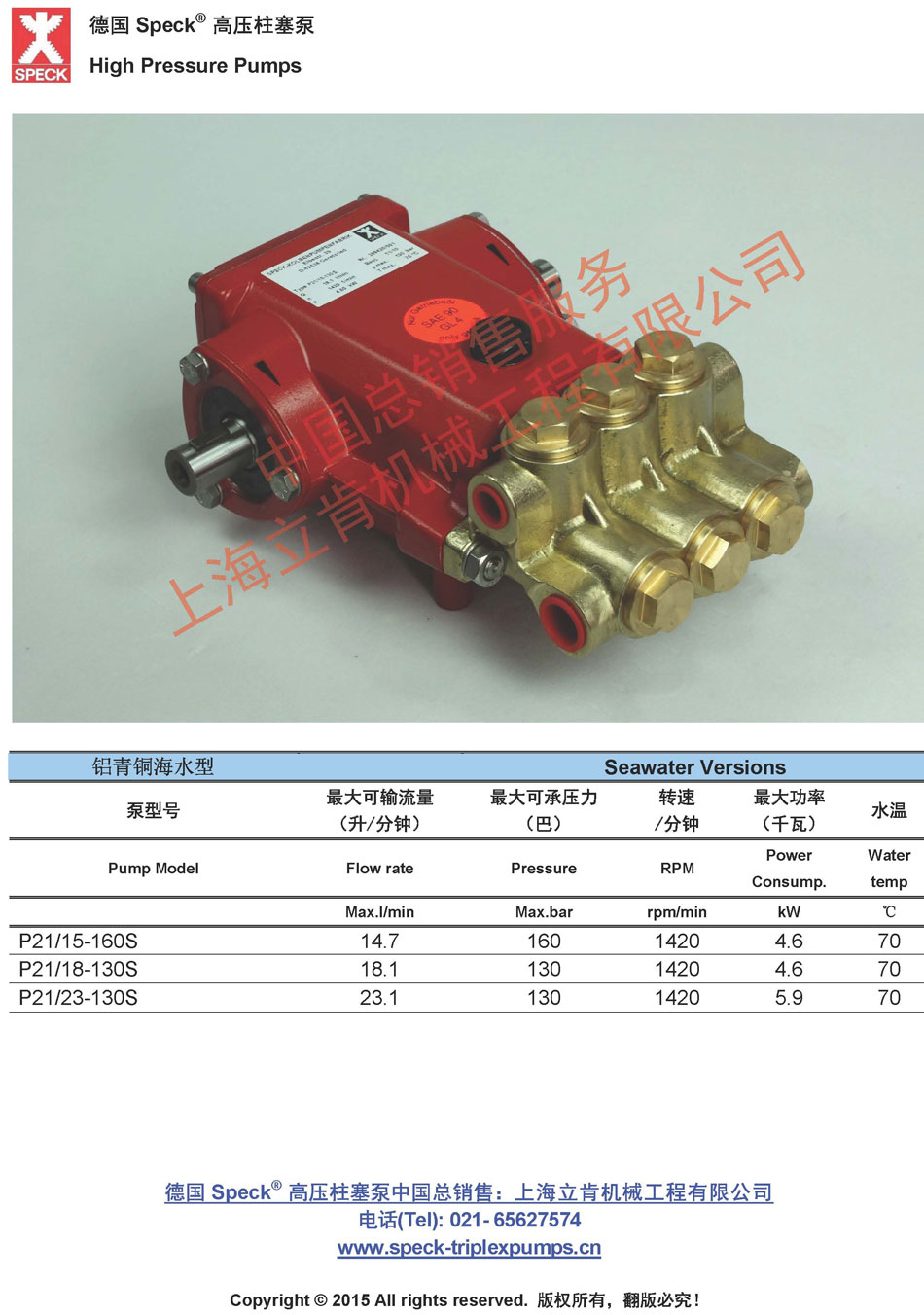 P21 S系列(15~23L/min,~160bar)